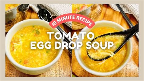 Tomato Egg Drop Soup Video Easy 10 Minute Recipe Youtube