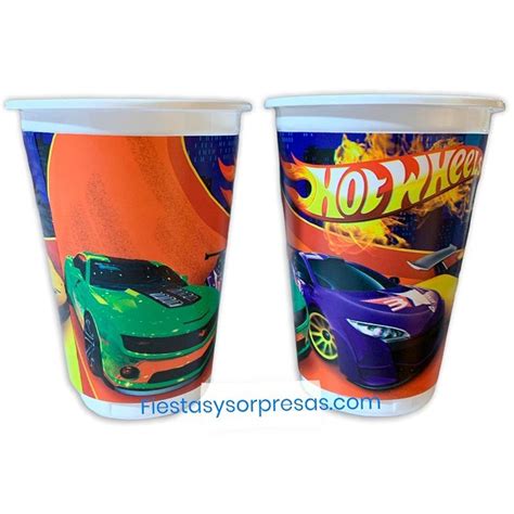 Vasos Hot Wheels Oz Paquete X