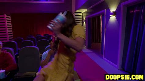 Big Dick Bisexual Studs Threesome With Petite MILF At The Movies JGayZ