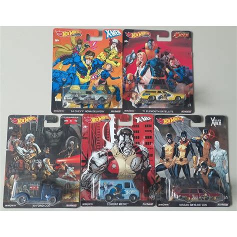 Hot Wheels Car Culture Premium Set X Men Shopee Brasil