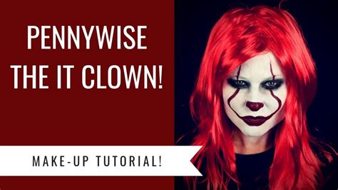 It Pennywise Makeup Tutorial Halloween Dazzling Beauty Youtube