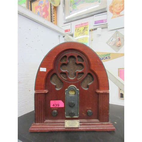 Reproduction Cathedral Radio W Cassette Player