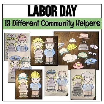 Labor Day Writing | Labor Day Craft | Community Helpers by Teach Beside Me