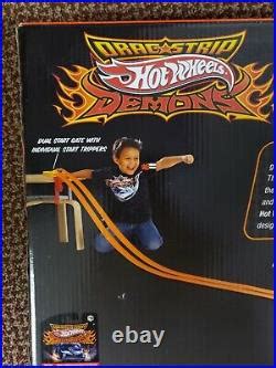 Car Track Set Hot Wheels Drag Strip Demons Snake Mongoose Drag Race Track Set