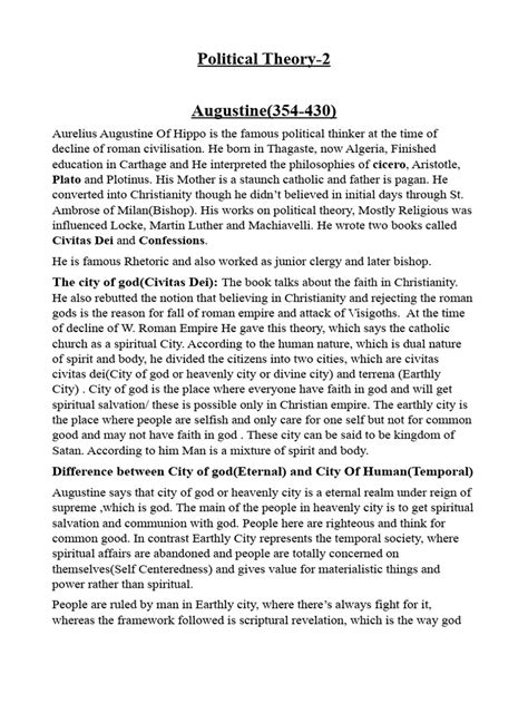 Poltical Theory 2 Pdf Thomas Aquinas John Locke
