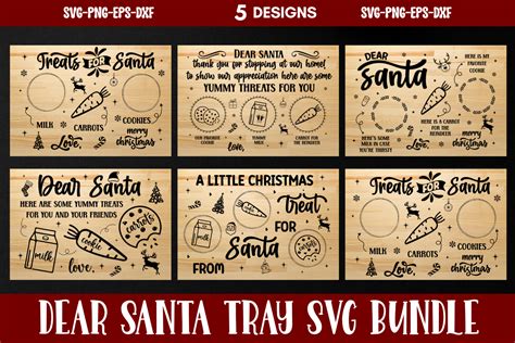 Christmas Santa Tray Svg Bundle Graphic By Craftart Creative Fabrica