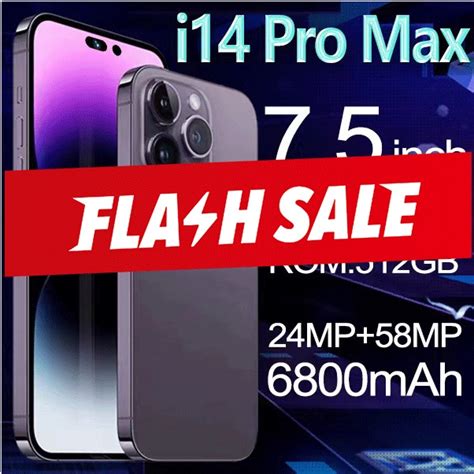 Original Phone I14 Pro Max Cellphone 12gb512gb 75 Inch Screen Hd