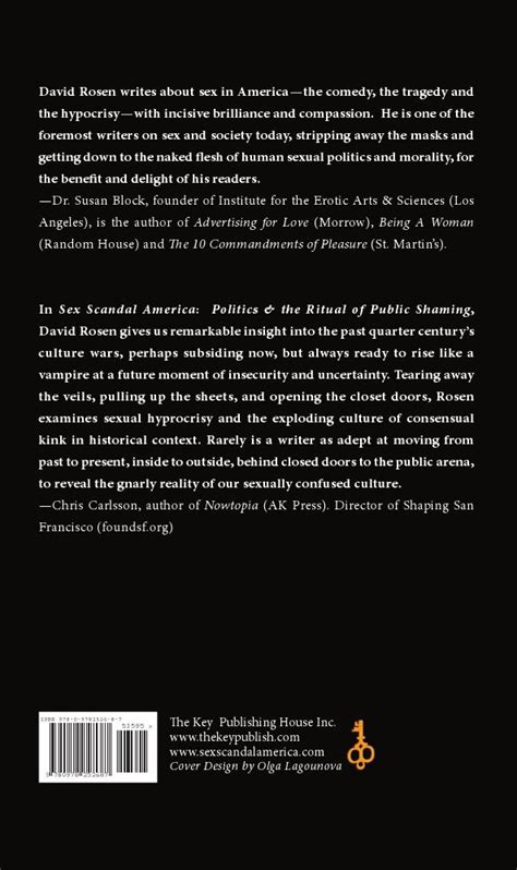 Sex Scandal America Politics The Ritual Of Public Shaming The Key Publishing House Inc