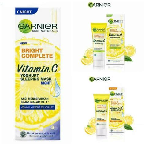 Garnier Bright Complete Vitamin C Serum Cream 20ml All Varian Lazada