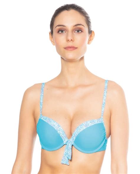 Top Bikini Push Up Liso Flores Liberty Bikini Bikini
