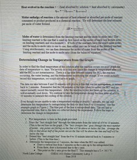 CHEM 1411 Online Calorimetry Lab Objectives: 1 To | Chegg.com