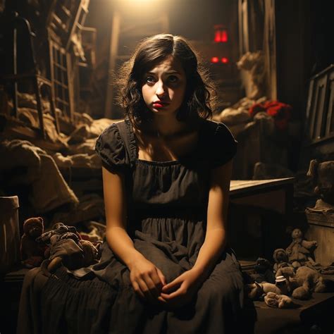 Premium Ai Image Anne Frank In Hiding Sad And Lonely