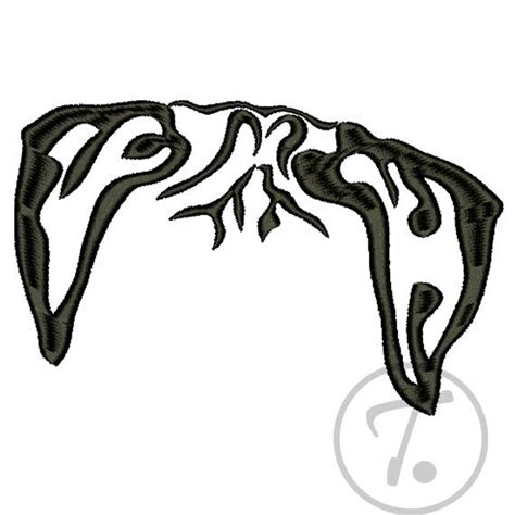 Mastiff Ears Design Embroidery Design Of Dogs Ears Outline 4 Sizes