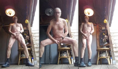 Exhibitionist Grandpa Naked Outdoor Sexshow With Asstoy Nude Pics