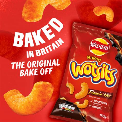 Walkers Wotsits Flamin Hot Sharing Snacks 150g Wilko