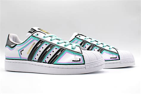 Adidas Superstar Profile Verde Acqua Lavanda Unishoesit