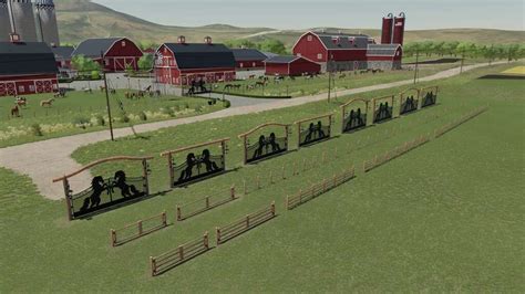 Ranch Gates And Fences Packs V1 0 FS22 Mod Farming Simulator 22 Mod