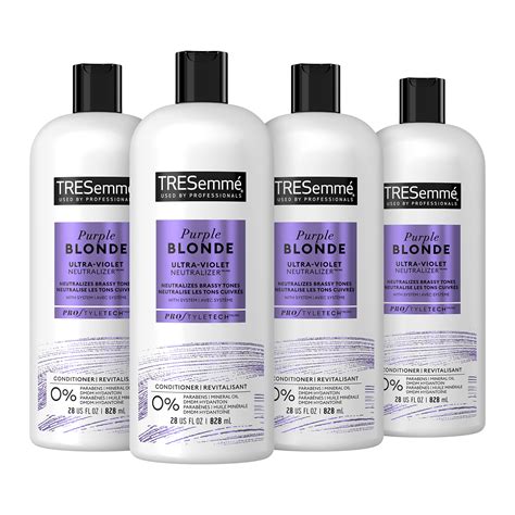 Tresemmé Purple Blonde Conditioner 4 Count For Blonde And Silver Hair