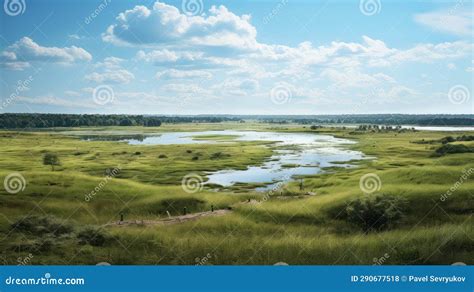 Eden Minnesota Prairie Lakes Stock Illustration Illustration Of