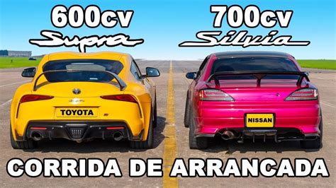 Toyota Supra De Cv Vs Nissan Silvia De Cv Corrida De Arrancada