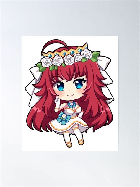 Wedding Rias Gremory Chibi Poster For Sale By Nerd189 Redbubble