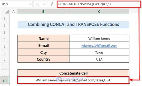 How To Add Comma In Excel To Concatenate Cells 5 Easy Ways