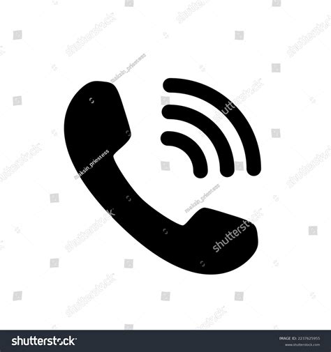 Phone Black Icon Vector Element On Stock Vector Royalty Free