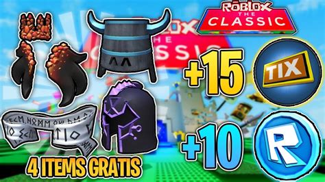 CÓMO CONSEGUIR TODOS LOS ITEMS GRATIS del EVENTO THE CLASSIC en ROBLOX