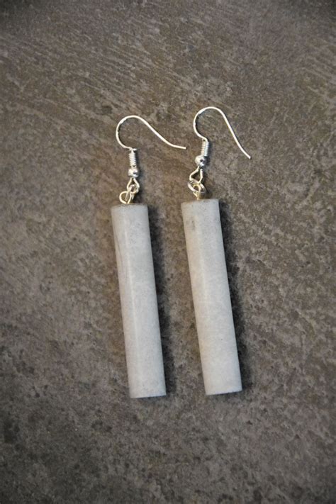 Boucles D Oreilles Tubes De B Ton Drop Earrings Etsy Keychain