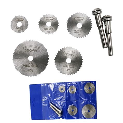7 шт. Мини HSS Циркулярный пильный диск роторный инструмент для Dremel ...