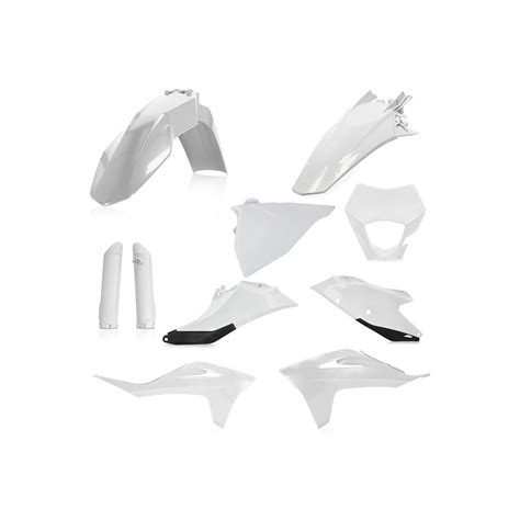 Kit completo plástico Acerbis GasGas EC ECF 21 blanco negro