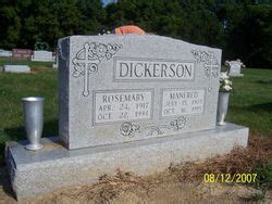 Manfred Dickerson Homenaje De Find A Grave