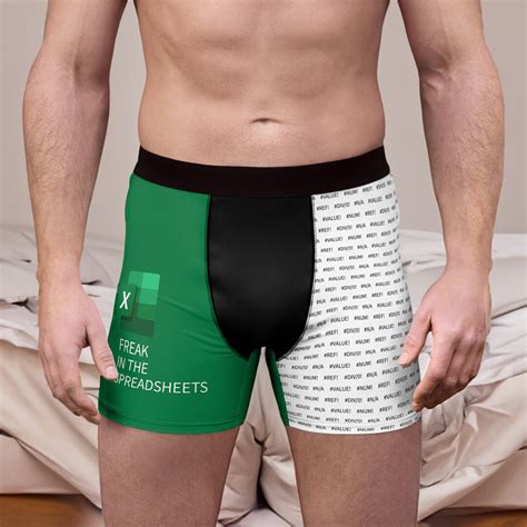 Excel Freak Funny Excel Enthusiast Mens Boxer Briefs Gift For Etsy