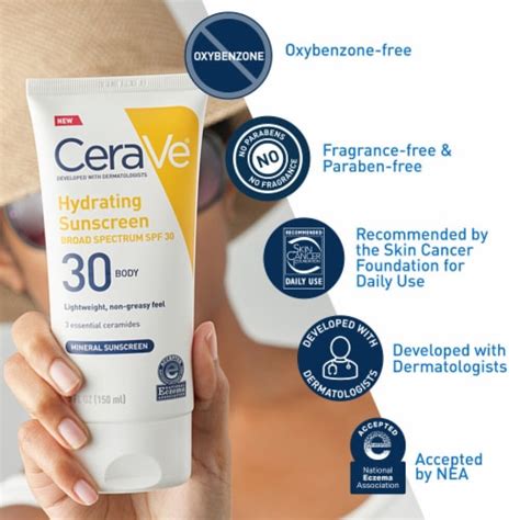 CeraVe Hydrating SPF 30 Body Sunscreen, 5 fl oz - Ralphs