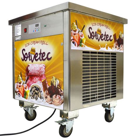 Máquina de Sorvete na Chapa Ice Cream Roll da Sorvetec