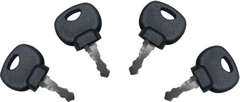 BODYART 4 Pcs Spare Keys 14607 Ignition Key Plant Applications For JCB