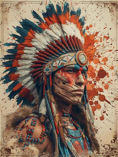 Premium AI Image | Design of Tribesman Shaman in Bone Headdress and ...