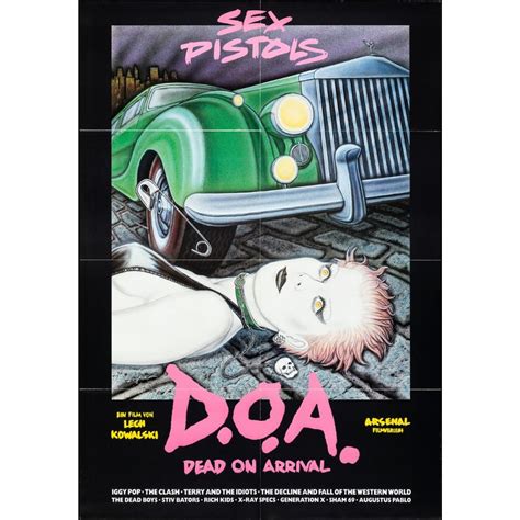 Sex Pistols Doa Vintage Movie Poster Rare Collectibles Tv