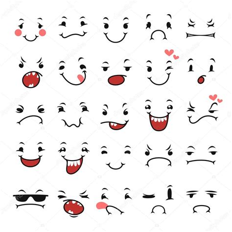 Doodle Faces Expressions