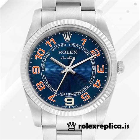 Rolex Air King Rolex Calibre 2813 114234BLAO Men S 15mm Blue Dial