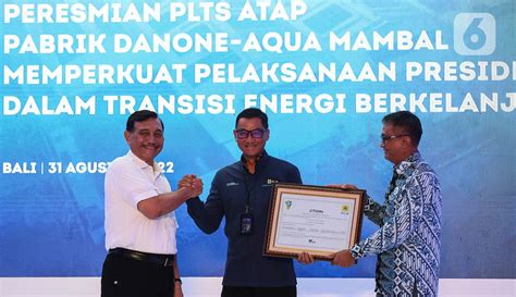 Menko Luhut Resmikan Plts Di Bali Untuk Perkuat G Dalam Transisi