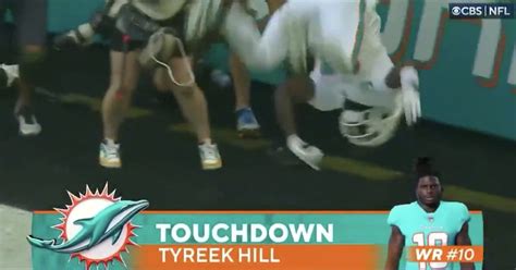 Tyreek Hill grabbed a phone to film his backflip touchdown celebration ...