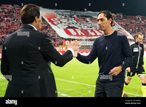 MASSIMO ODDO (COACH PERUGIA CALCIO) SI SALUTA WITH ALESSANDRO NESTA ...