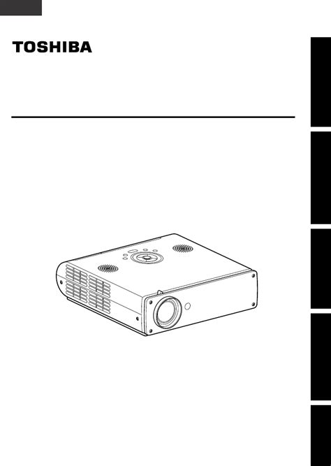 Handleiding Toshiba Beamer Mt 400 Pagina 1 Van 23 Engels