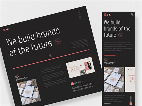 Branding Agency Landing Page on Behance