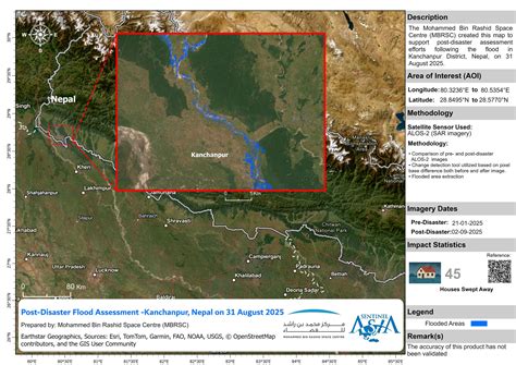 flood  kanchanpur district nepal   august