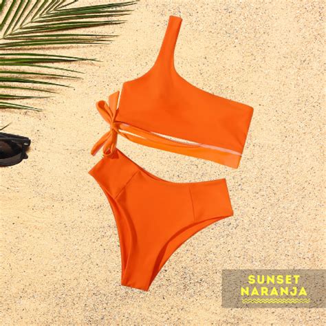 Bikini Naranja Piezas Modelo SUNSET MAIA SWIMWEAR WEAR