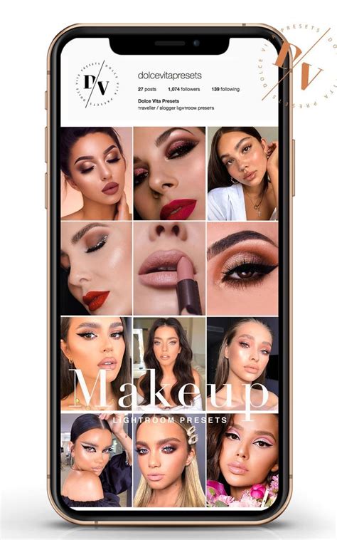 Makeup Luxurious Mobile Lightroom Presets Nude Matte Vsco Professional Selfie Blogger