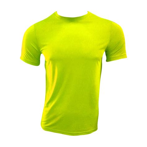 Neon Coloured Dri Fit Round Neck T Shirt Miguel Moses