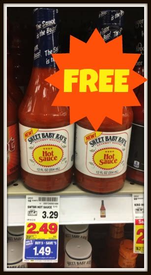 Free Sweet Baby Ray S Hot Sauce During Kroger Mega Event Kroger Krazy